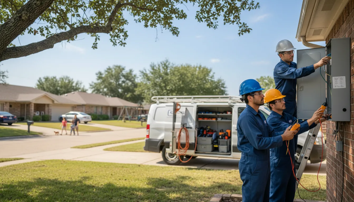 Certified electrician providing emergency electrical services in Huntsville, AR